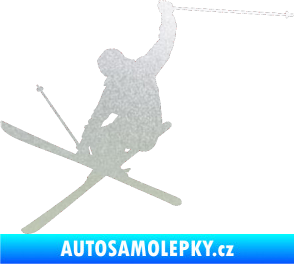 Samolepka Lyžař 024 levá pískované sklo
