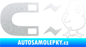 Samolepka Magnet na ptáky pravá pískované sklo