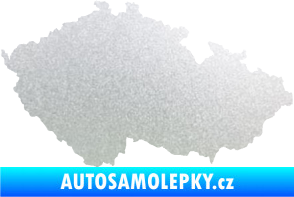 Samolepka Mapa České republiky 001  pískované sklo