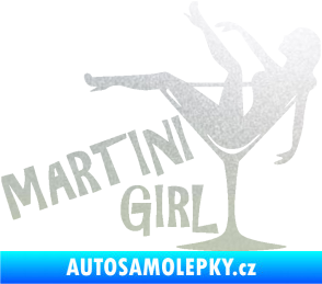 Samolepka Martini girl pískované sklo