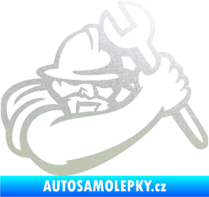 Samolepka Mechanik 001 pravá pískované sklo