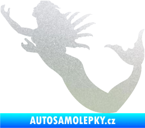 Samolepka Mořská panna levá siréna pískované sklo