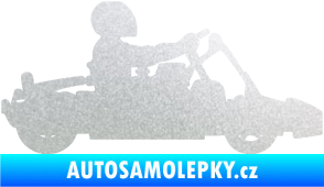 Samolepka Motokára 001 pravá pískované sklo