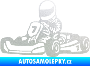 Samolepka Motokára 002 levá pískované sklo