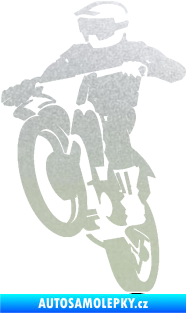 Samolepka Motokros 001 levá pískované sklo