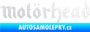 Samolepka Motorhead rovný pískované sklo