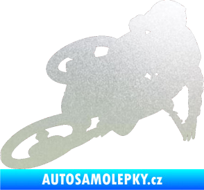 Samolepka Motorka 026 levá motokros freestyle pískované sklo