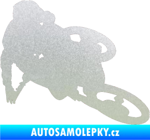 Samolepka Motorka 026 pravá motokros freestyle pískované sklo