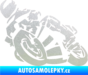 Samolepka Motorka 040 levá road racing pískované sklo
