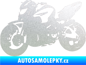 Samolepka Motorka 041 levá road racing pískované sklo