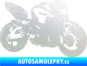 Samolepka Motorka 041 pravá road racing pískované sklo