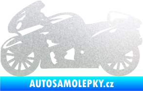 Samolepka Motorka 048 levá silniční pískované sklo