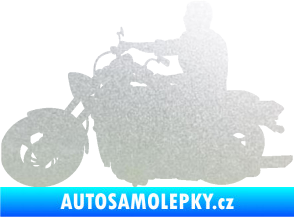 Samolepka Motorka 049 levá pískované sklo