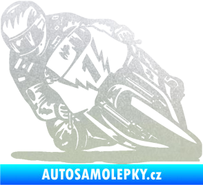 Samolepka Motorka 051 levá pískované sklo