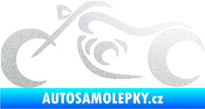 Samolepka Motorka 057 levá obrys pískované sklo