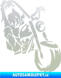 Samolepka Motorkář 015 pravá harley pískované sklo