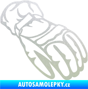 Samolepka Motorkářské rukavice 003 pravá pískované sklo