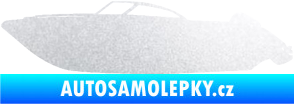 Samolepka Motorový člun 003 levá pískované sklo