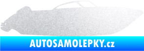 Samolepka Motorový člun 003 pravá pískované sklo