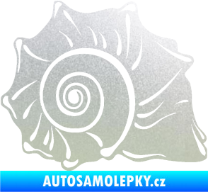 Samolepka Mušle pravá ulita pískované sklo
