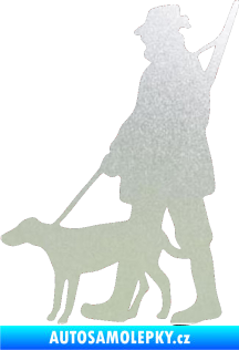 Samolepka Myslivec 002 levá pískované sklo