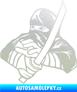 Samolepka Ninja silueta levá pískované sklo