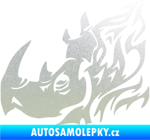 Samolepka Nosorožec 004 levá pískované sklo