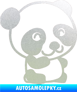 Samolepka Panda 002 pravá pískované sklo