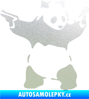 Samolepka Panda 007 pravá gangster pískované sklo