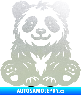 Samolepka Panda 013 pravá spokojená pískované sklo