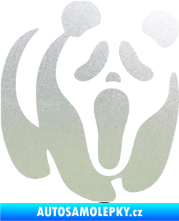 Samolepka Panda 014 pravá maska Vřískot pískované sklo