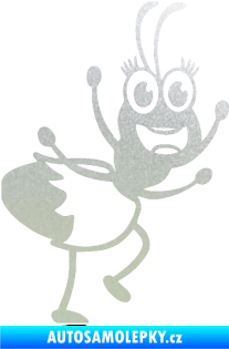 Samolepka Paní mravencová pravá pískované sklo