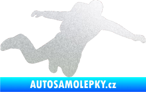 Samolepka Parašutista 001 pravá pískované sklo