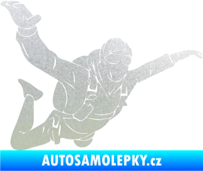 Samolepka Parašutista 004 pravá pískované sklo
