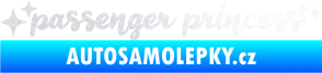 Samolepka Passenger Princess 002 nápis s hvězdičkami pískované sklo