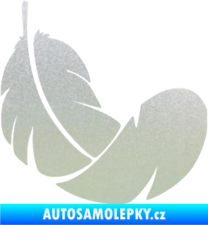 Samolepka Peříčko 008 pravá pískované sklo
