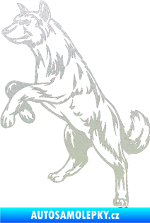 Samolepka Pes 025 levá pískované sklo