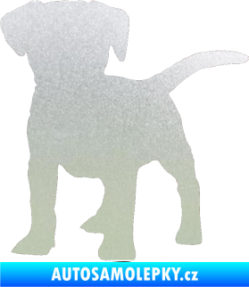 Samolepka Pes 056 levá štěně pískované sklo