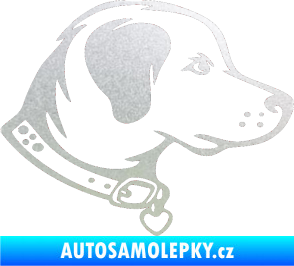 Samolepka Pes 058 pravá pískované sklo