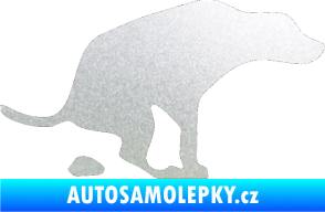 Samolepka Pes 077 pravá pískované sklo