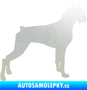Samolepka Pes 087 pravá Boxer pískované sklo