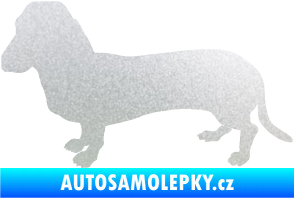 Samolepka Pes 094 levá Baset pískované sklo