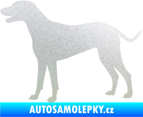 Samolepka Pes 095 levá Dalmatin pískované sklo