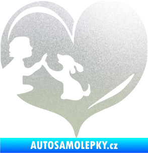Samolepka Pes 103 levá dej pac srdce pískované sklo
