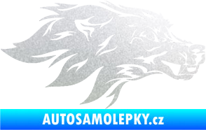 Samolepka Pes 127 pravá hlava pískované sklo