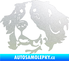 Samolepka Pes 131 levá bernský salašnický pes pískované sklo