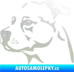 Samolepka Pes 134 levá Stafordširský bulteriér pískované sklo