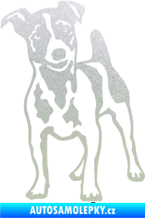 Samolepka Pes 144 levá Jack Russel terier pískované sklo