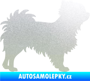Samolepka Pes 156 pravá čivava pískované sklo