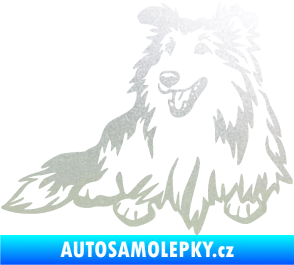 Samolepka Pes 162 levá sheltie pískované sklo